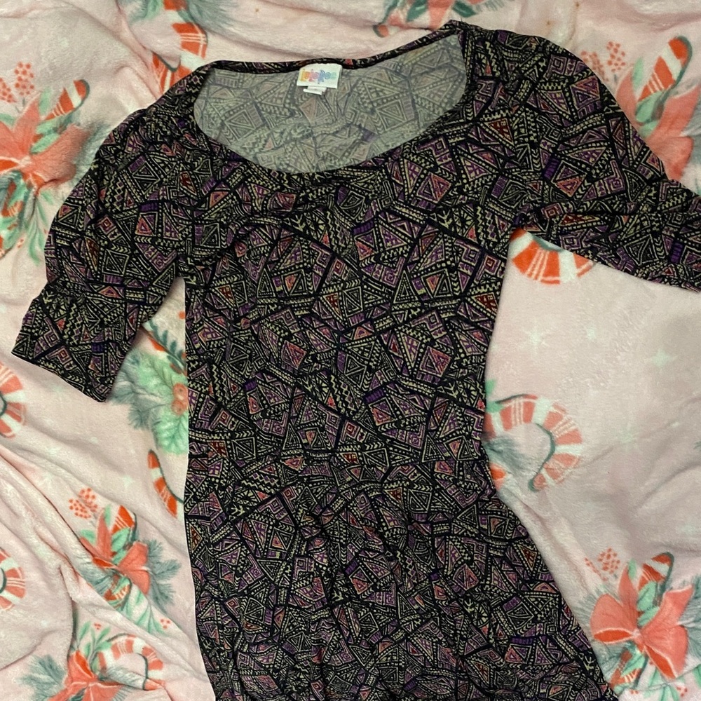 LuLaRoe Multicolor Geometric Dress
